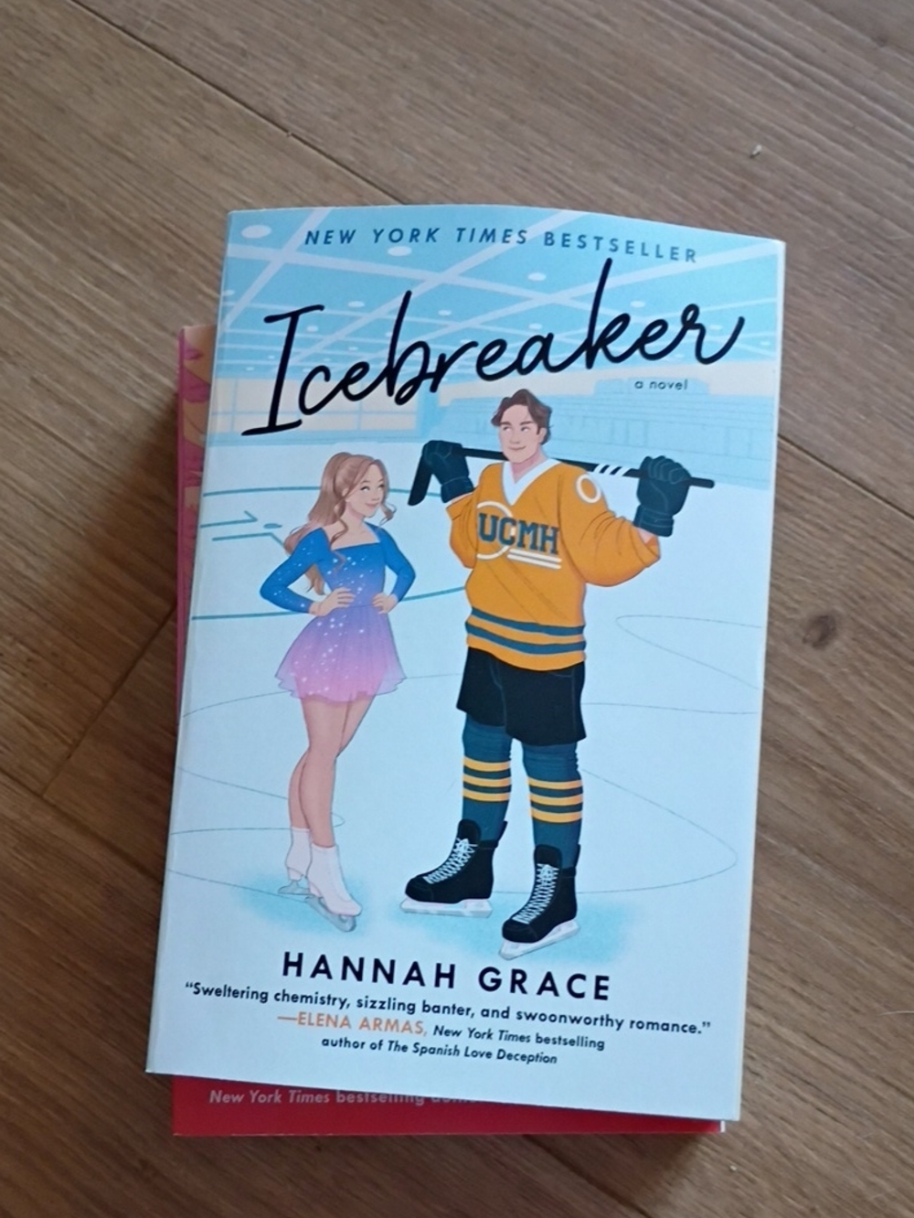Anna Grace Icebreaker — Blue and Yellow Illustrated Romance Cover